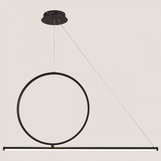 ΦΩΤΙΣΤΙΚΟ ΚΡΕΜΑΣΤΟ LED 32W 100X18 ΛΕΥΚΟ-ΜΑΥΡΟ ARTE ILLUMINA