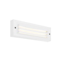 ΦΩΤΙΣΤΙΚΟ ΤΟΙΧΟΥ ΜΕ ΓΡΙΛΙΕΣ LED 6W 255X42X90 3CCT IP65 ΛΕΥΚΟ 