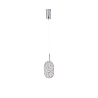 ΦΩΤΙΣΤΙΚΟ ΜΕΤΑΛΛΟ ΜΟΝΟΦΩΤΟ LED 6,3W 3000K 648Lm Φ200X1580mm ΑΣΗΜΙ ARTE ILLUMINA PERFORATO