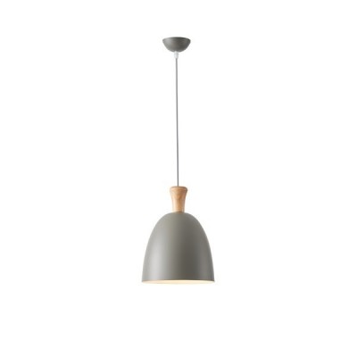ΦΩΤΙΣΤΙΚΟ ΚΡΕΜΑΣΤΟ ΜΕΤΑΛΛΟ  1XΕ27 MAX 15W 230X230mm ΓΚΡΙ ARTE ILLUMINA SIMPLO