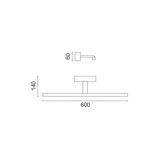 ΦΩΤΙΣΤΙΚΟ ΓΡΑΜΜΙΚΟ ΜΠΑΝΙΟΥ LED 12W 4000K