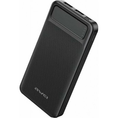 Power Bank P5K 10000mAh Μαύρο Awei  2xUSB