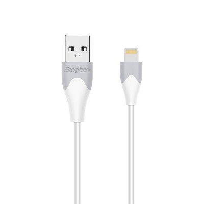 Καλώδιο USB 2.0 A αρσ. σε Lightning, 1.2m, σε λευκό/γκρι χρώμα 