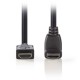 Καλώδιο High speed HDMI with Ethernet, HDMI αρσ. - HDMI αρσ. με γωνία 270°, 1.50m NEDIS CVGP34210BK15