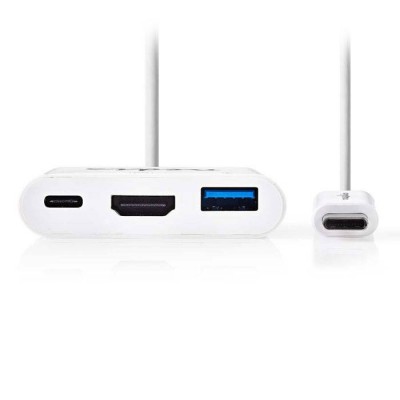 Σταθμός σύνδεσης από USB 3.1 type C αρσ. σε USB A / USB C / HDMI θηλ., 0.2m 