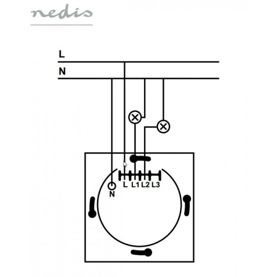 Wi-Fi Smart Light Switch NEDIS WIFIWS10WT