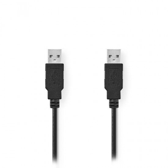 Καλώδιο USB High-Speed A αρσ. - USB A αρσ., 3.00m  NEDIS CCGP60000BK30