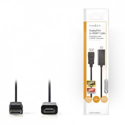 Καλώδιο εικόνας DisplayPort αρσ. σε HDMI αρσ., 1 m NEDIS CCGP37100BK10