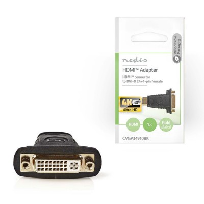 Αντάπτορας HDMI αρσενικό - DVI-D θηλυκό NEDIS CVGP34910BK 