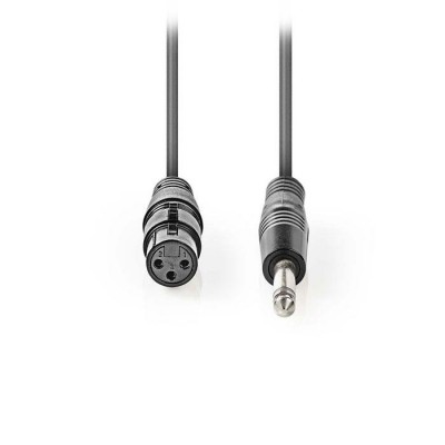 Καλώδιο 3-Pin XLR θηλ.σε 6.35mm αρσ., 10.0 m, γκρι 