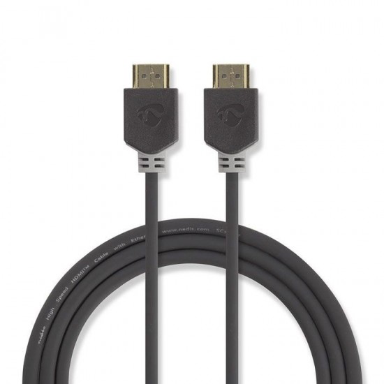 Καλώδιο Premium High Speed HDMI with Ethernet, HDMI αρσ. - HDMI αρσ. 10m NEDIS CVBW34000AT100