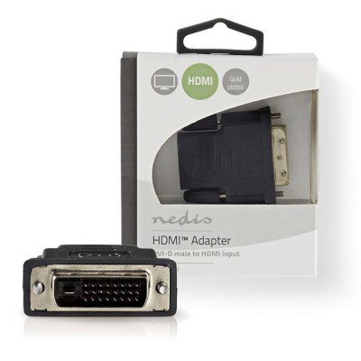 Αντάπτορας DVI-D 24 1p αρσ. - HDMI θηλ. με επίχρυσες επαφές NEDIS CVBW34912AT 