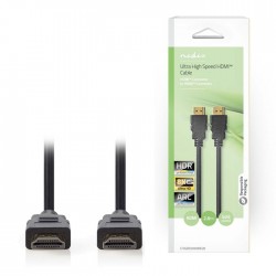 Καλώδιο Ultra High Speed HDMI αρσ. - HDMI αρσ., με επίχρυσες επαφές, 2.00m NEDIS CVGB35000BK20