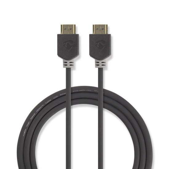 Καλώδιο Premium High Speed HDMI with Ethernet, HDMI αρσ. - HDMI αρσ. 5.00m NEDIS CVBW34000AT50