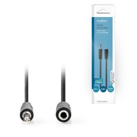 Καλώδιο προέκτασης ήχου 3.5mm Stereo αρσ. – 3.5mm Stereo θηλ., 5.00m NEDIS CAGB22050BK50 