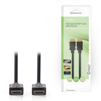 Καλώδιο High speed HDMI with Ethernet, HDMI αρσ. - HDMI αρσ., 3.00m NEDIS CVGB34000BK30  