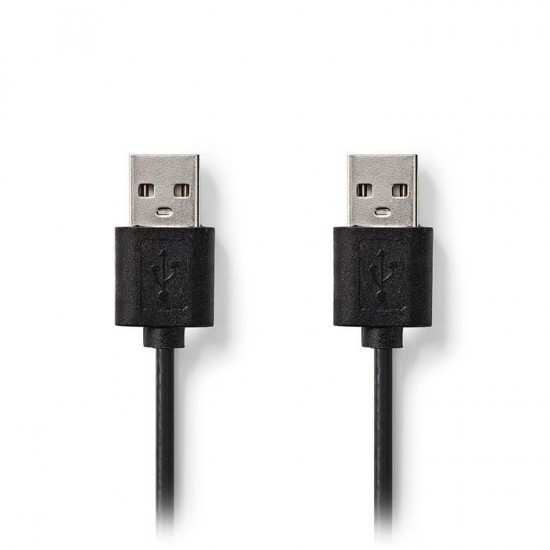 Καλώδιο USB High-Speed A αρσ. - USB A αρσ., 3.00m  NEDIS CCGT60000BK30