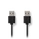 Καλώδιο USB High-Speed A αρσ. - USB A αρσ., 3.00m  NEDIS CCGT60000BK30