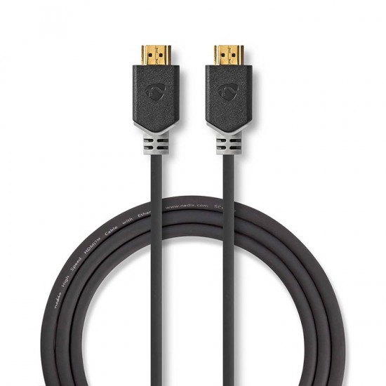 Καλώδιο Premium High Speed HDMI with Ethernet, HDMI αρσ. - HDMI αρσ. 5.00m NEDIS CVBW34050AT50