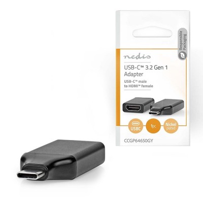 Αντάπτορας USB 3.2 Gen 1x1 Type-C αρσ. - HDMI θηλ NEDIS CCGP64650GY 