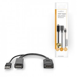 Μετατροπέας High Speed HDMI σε DisplayPort θηλ., 0.20m NEDIS CCGP34300BK02 