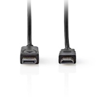 Καλώδιο εικόνας DisplayPort αρσ. σε HDMI αρσ., 2.00m NEDIS CCGL37101BK20 