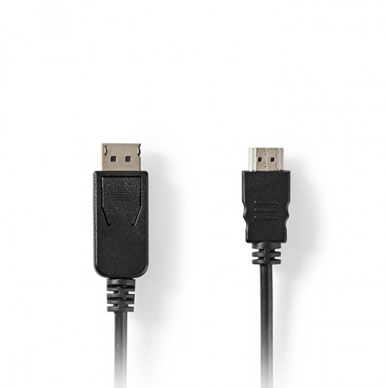 Καλώδιο εικόνας DisplayPort αρσ. σε HDMI αρσ., 2.00m NEDIS CCGL37101BK20