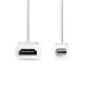 Καλώδιο-αντάπτορας Mini DisplayPort αρσ. - HDMI θηλ., 0.20m NEDIS CCGB37650WT02