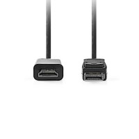 Καλώδιο εικόνας DisplayPort αρσ. - HDMI αρσ., 5.00m NEDIS CCGL37100BK20 