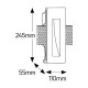 Γύψινο steplight 1xGU10 110x245 - FGC245110W