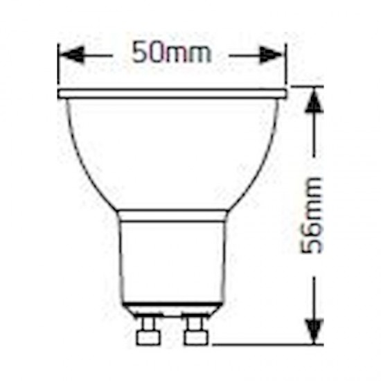 Λάμπα LED PAR16 Glass 5W GU10 3000K 460lm 60° - LHG56030E