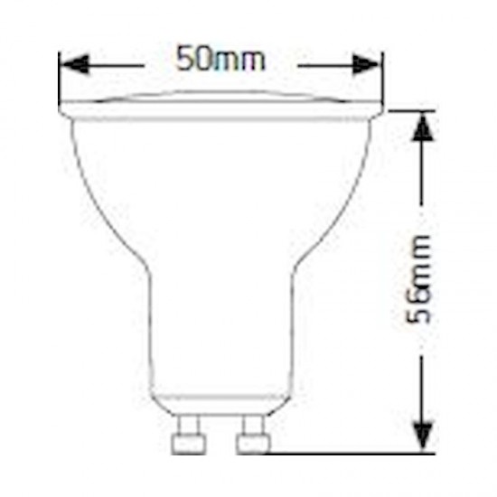 Λάμπα LED PAR16 5W GU10 4000K 470lm 36° - LHGC536E