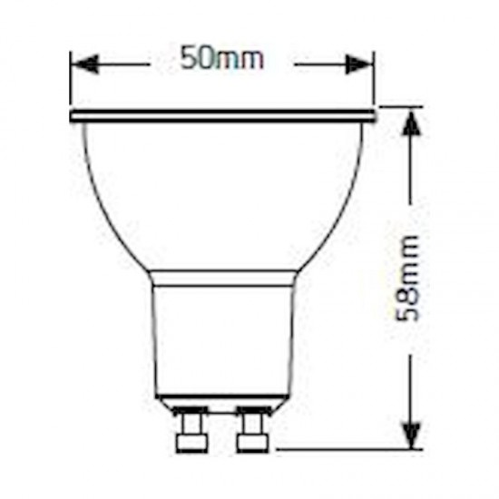 Λάμπα LED PAR16 5W GU10 3000K 480lm 36° dim - LHGW536DE