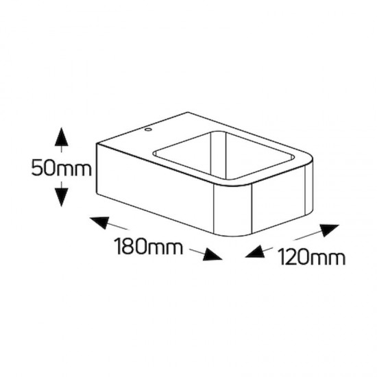 Απλίκα LED  6W 3000K 250lm 120x50 IP54 - LOWS18050WDG