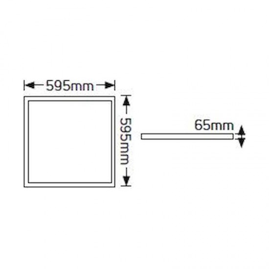 LED Panel Sandwich 60x60 40W 4000K 3150lm - LP40UC