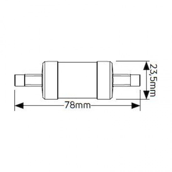 Λάμπα LED R7s 5W 3000K 450lm 78mm - LR7-78WS