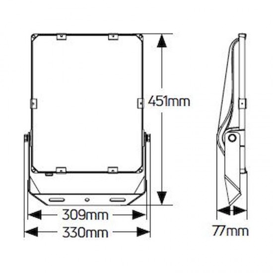 LED Προβολέας Himor 150W 5000K 18750LM - LSP.F15.019.50