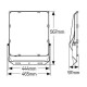 LED Προβολέας Himor 300W 4000K 37500lm IP66 - LSP.F15.038.40