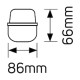 LED φωτ. T8 36W 4000K 3000LM IP65 - LT8C1.2