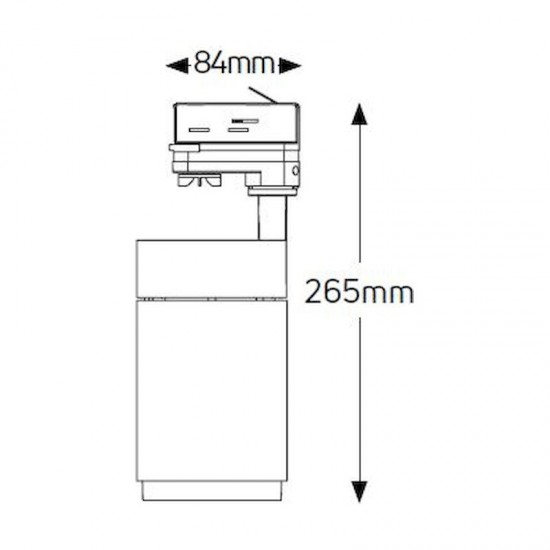 Spot ράγας ρυθμιζόμενης δέσμης 30W 3000K 2800lm - LTRA30WB