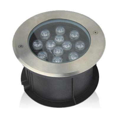 Φωτιστικό LED δαπέδου 12W 3000K 570lm IP68 Φ175mm - LULR180W12