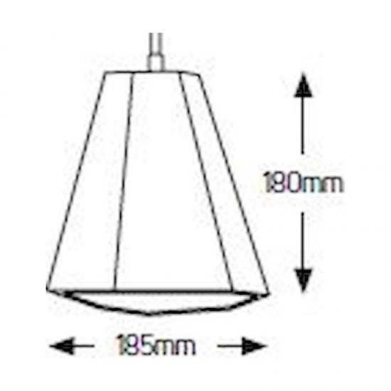 Φωτιστικό Cement E27 185x180 καλώδιο 2.5m γκρί - PC6643G