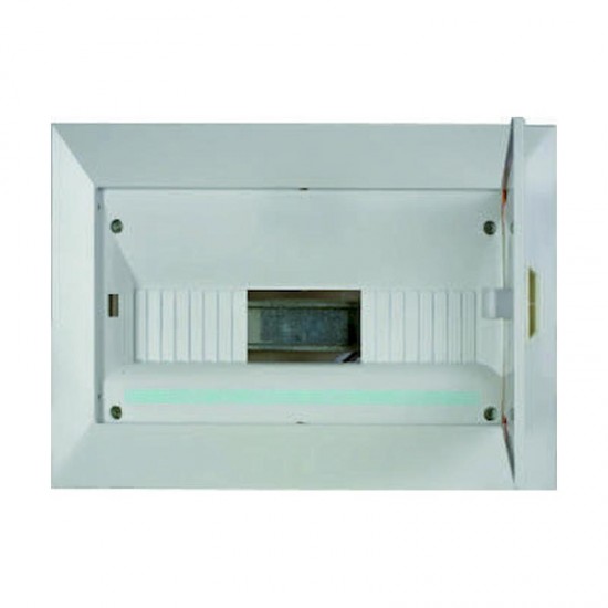 Πίνακας xωνευτός Δέλτα 1x12θ διάφανη πόρτα IP30 - VU142G