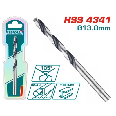 TOTAL ΕΠΑΓΓ. ΤΡΥΠΑΝΙ HSS DIN4341 13mm 1τεμ (TAC1201304)