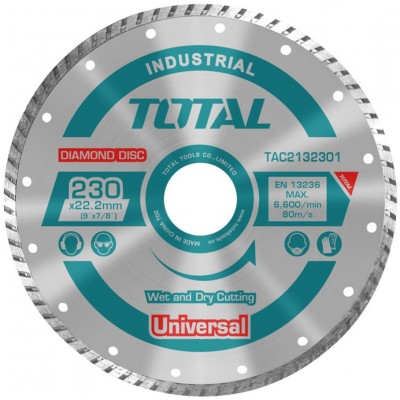 TOTAL ΔΙΑΜΑΝΤΟΔΙΣΚΟΣ UNIVERSAL TURBO 230 Χ 22.2mm (TAC2132301)