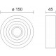 ΑΠΛΙΚΑ ΤΟΙΧΟΥ ΣΤΡΟΓΓΥΛΟ LED 6W 3000K 6379