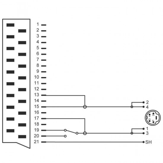 Καλώδιο Clicktronic Scart 21p με διακόπτη (in/out) - S-Video 50624