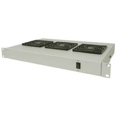 Μονάδα εξαερισμού rackmount 19", με 3 ανεμιστήρες 120 x 120 mm, 1U ύψος και 280 mm βάθος για επιτοίχια Intellinet Rack Cabinets, σε γκρι χρώμα INT 712378